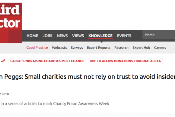 Insider Fraud and Small Charities: Don’t Rely on Trust