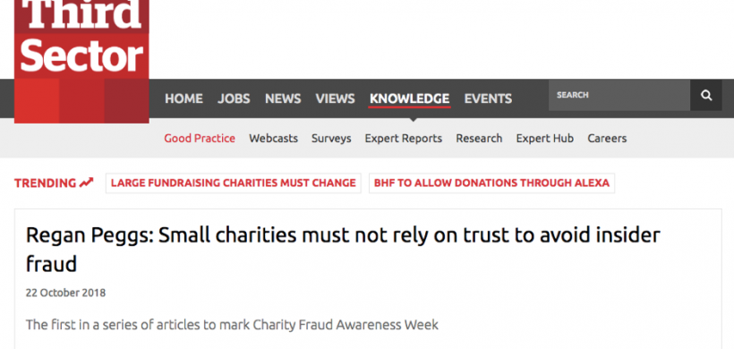 Insider Fraud and Small Charities: Don’t Rely on Trust
